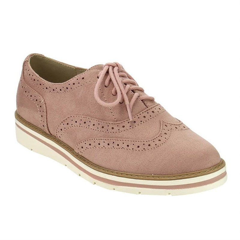 Mostata Women Lace Up Perforated Oxfords Shoes